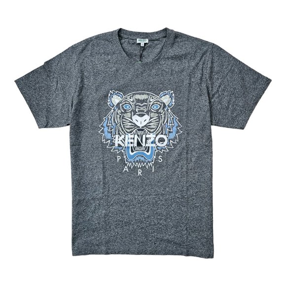 Kenzo Tiger Print Cotton T-shirt - Gray - Picture 4 of 6